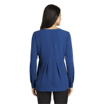 Port Authority Women's Long Sleeve Button-Front Blouse.